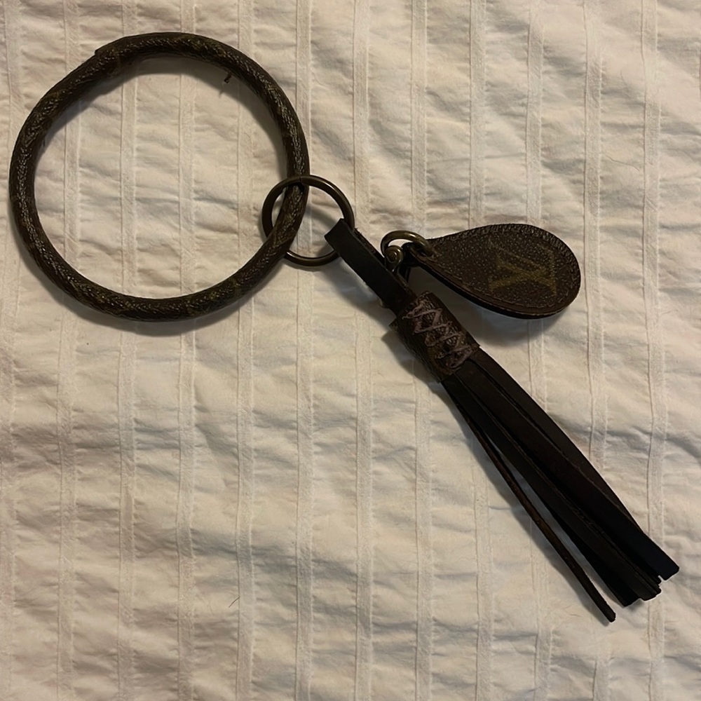 Repurposed Louis Vuitton bag key chain